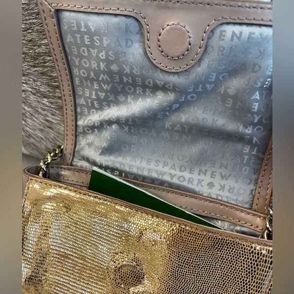 Kate Spade Rose Gold Glitter Crossbody Mini Shoulder Bag - Picture 4 of 5